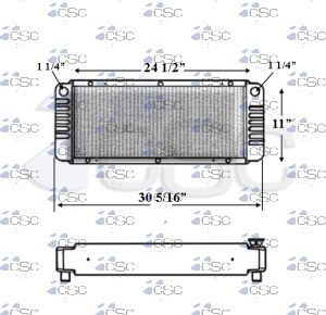 Bobcat Radiator 102RA024