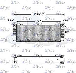 Bobcat Radiator 102RA025