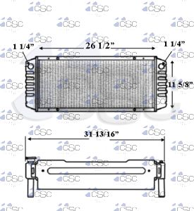 Bobcat Radiator 102RA026