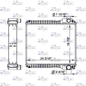 Case/ JCB Radiator 103RA046