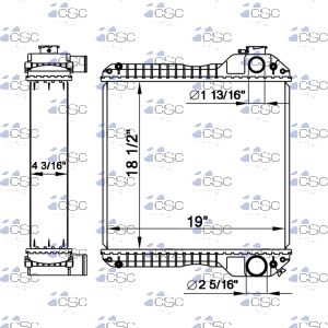 Case Ford New Holland Radiator 103RA047