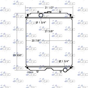 Case / Ford / New Holland Radiator 103RA059
