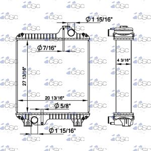 Case / Ford / New Holland Radiator 103RA067
