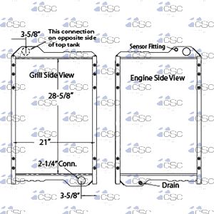 Case Radiator 103RA143