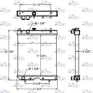 Kubota Radiator 119RA233
