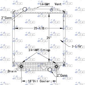 Blue Bird Radiator 201RA184WF