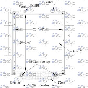 Blue Bird Radiator 201RA185WF