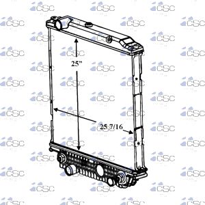 Bluebird Bus Radiator 201RA2684