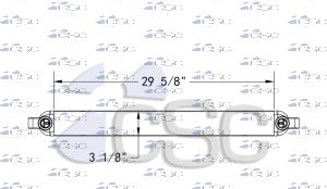 Gillig Transit Bus Coach Oil Cooler 206OC548