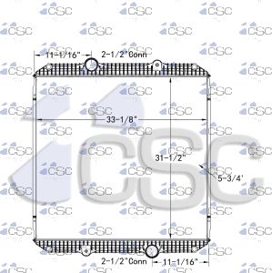 Gillig Transit Coach Radiator 206RA9548