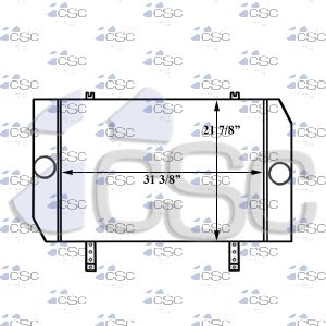 Gulfstream Coach Charge Air Cooler 208CA240A