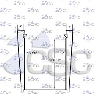 MCI Bus Charge Air Cooler 211CA013
