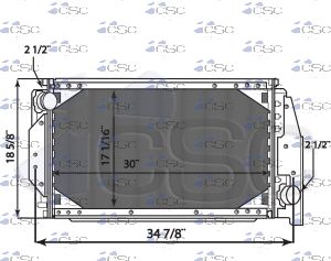 Nova Bus Radiator 211RA041