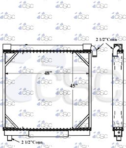 MCI Bus Radiator 211RA077