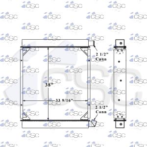 MCI Bus Radiator 211RA089