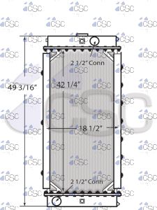 NABI Bus Radiator 212RA050