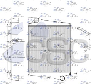 Prevost Charge Air Cooler 213CA003
