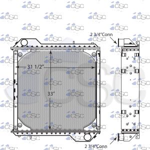 Prevost Radiator 213RA058