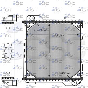 Prevost Radiator 213RA065