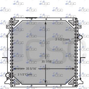 Prevost Radiator 213RA078