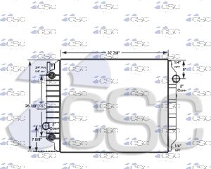 Motorhome Radiator 215RA008