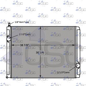 Temsa Bus Radiator 216RA075