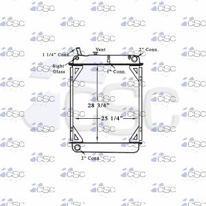 Thomas Bus Radiator 217RA035