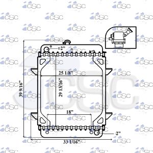 Thomas Bus Radiator 217RA062