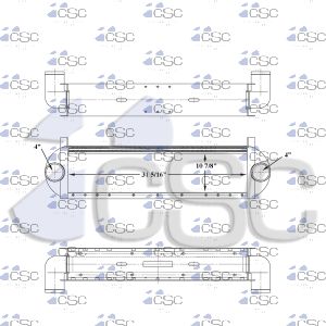 New Flyer Charge Air Cooler 218CA7815