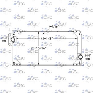 New Flyer Bus Radiator 218RA001WF