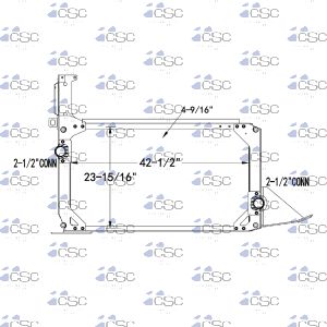 New Flyer Bus Radiator 218RA002WF