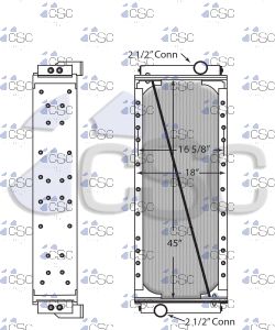 New Flyer Bus Radiator 218RA0216
