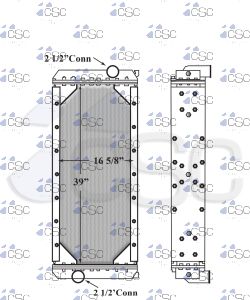 New Flyer Bus Radiator 218RA034