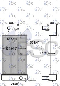 New Flyer Bus Radiator 218RA084