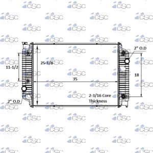 Workhorse Radiator 221RA085
