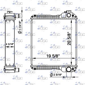 JCB Radiator 341RA026