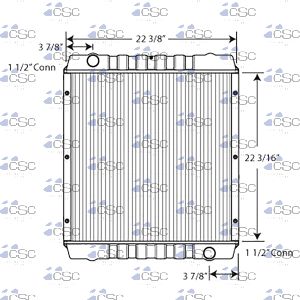 JCB Radiator 341RA028