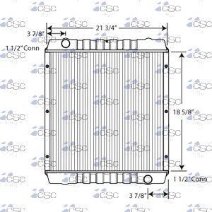 JCB Radiator 341RA038