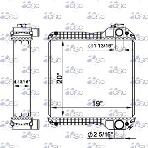 JCB Radiator 341RA056