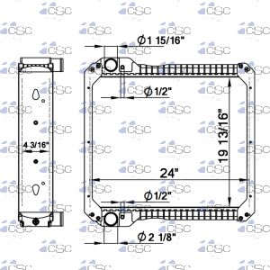 JCB Radiator 341RA066