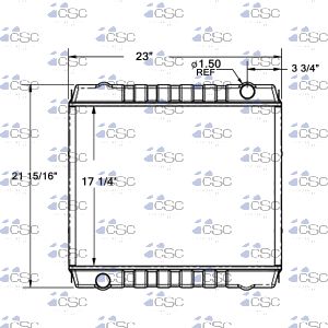 JCB Radiator 341RA161