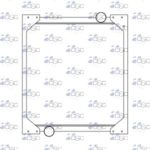 John Deere Radiator 343RA017