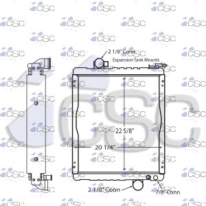 John Deere Radiator 343RA030