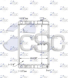 Lincoln Welder Radiator 352RA1347