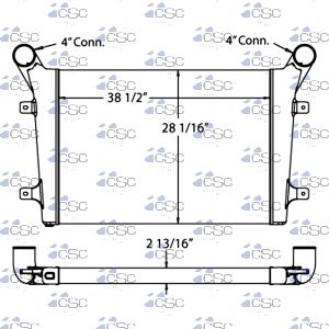 Komatsu / Caterpillar Charge Air Cooler 355CA001