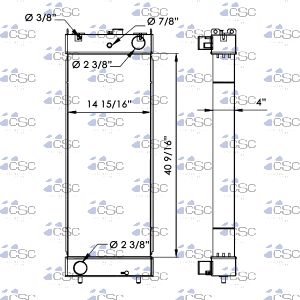 Komatsu Radiator 355RA321