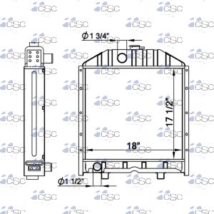 Ford / New Holland Radiator 367RA017