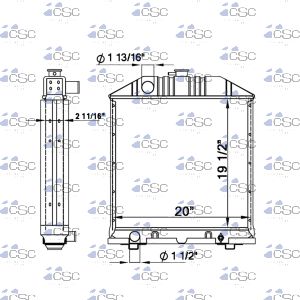 New Holland / Ford Radiator 367RA063