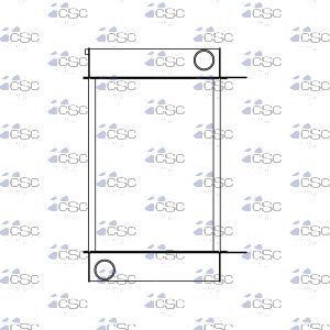 Olympian / FG Wilson / Perkins Charge Air Cooler 417CA005