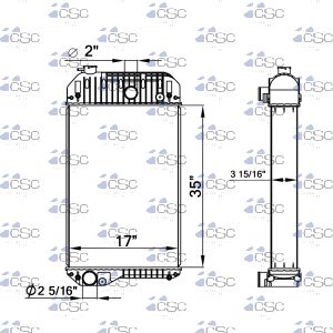 Perkins Radiator 431RA053